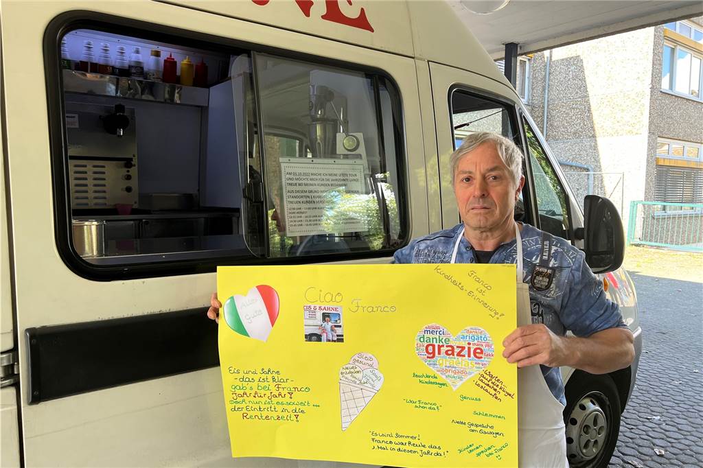 „Arrivederci!“ - Eismann Franco Mulé (69) dreht Abschiedstour durch Dorsten Vanille gehörte bei Franco Mulé zu den Sorten, die traditionell am beliebtesten waren.