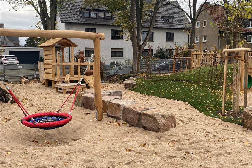 Kinder ziehen in die neue Kita Wennemar in Holsterhausen ein Kita Wennemar Außengelände