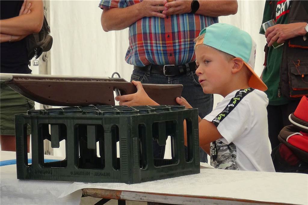 In Dorsten-Holsterhausen schoss ein Mädchen den Vogel ab (mit Video) Die Kinder waren voll konzentriert bei der Sache.
