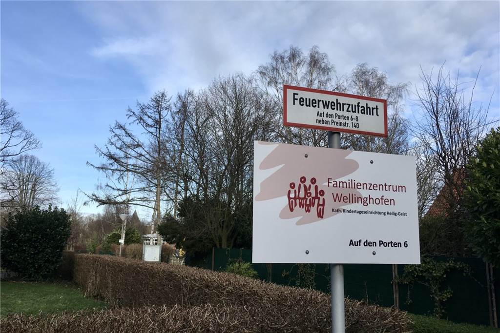 Absage für Kita-Betreuung stellt Apothekerin vor große Probleme Die Kita Heilig Geist ist ein Familienzentrum.