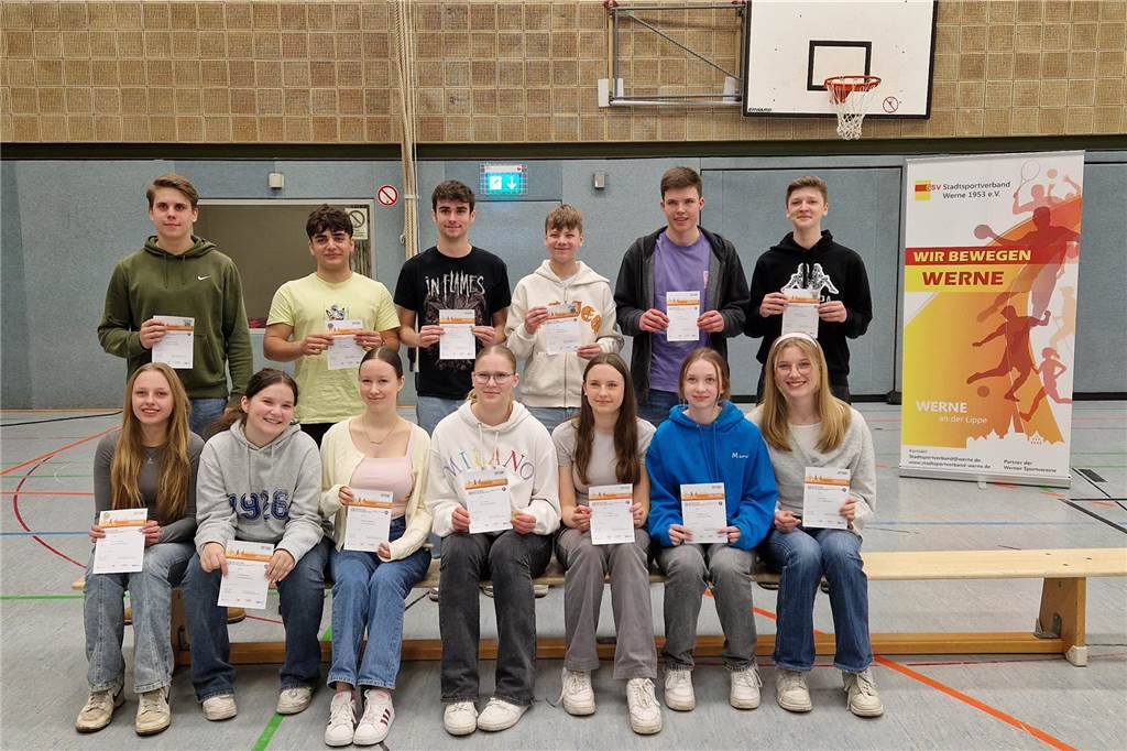 Die Klasse 10d des Anne-Frank-Gymnasiums.