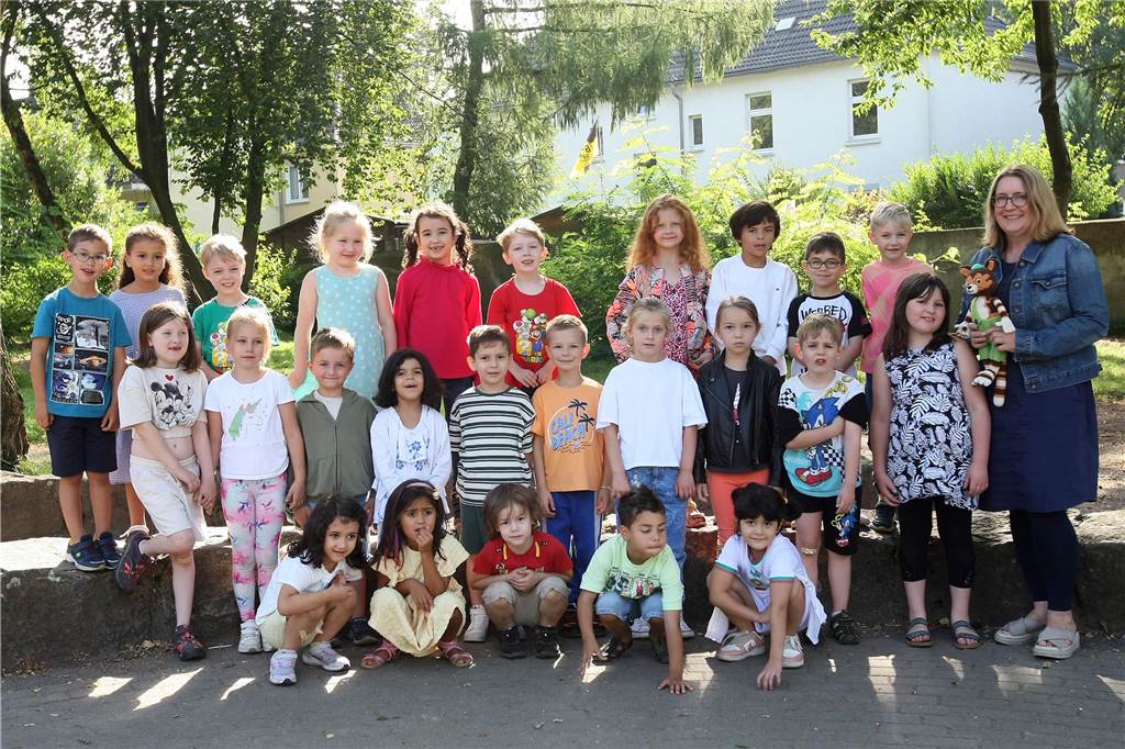 Die Klasse 1a der Aplerbecker Grundschule