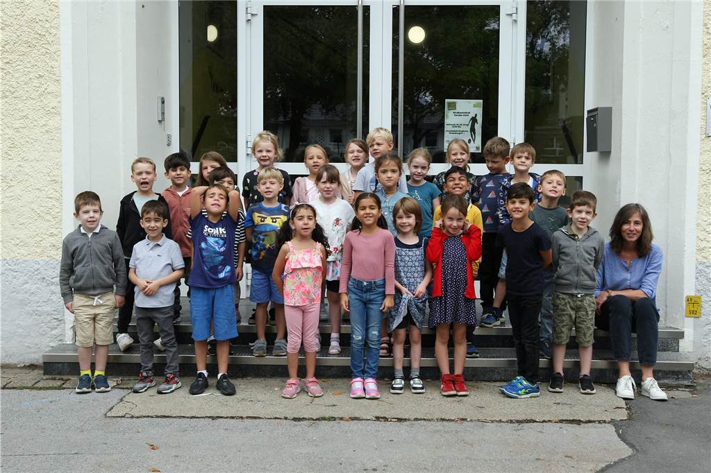 Die Klasse 1a der Berghofer-Grundschule