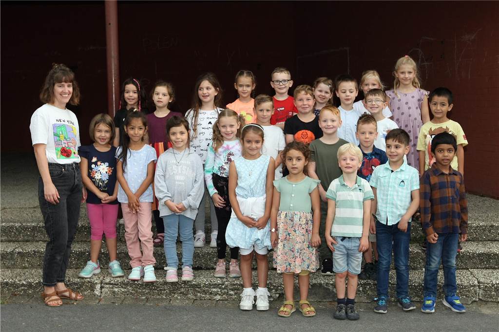Die Klasse 1a der Brechtener Grundschule