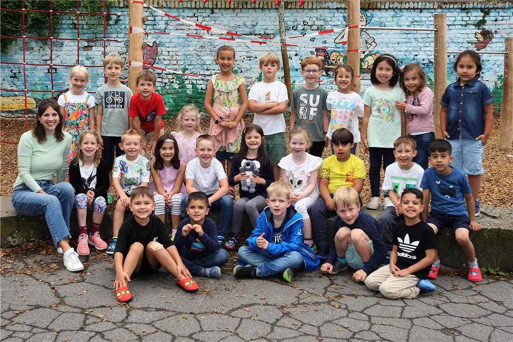 Die Klasse 1a der Brüder-Grimm-Grundschule