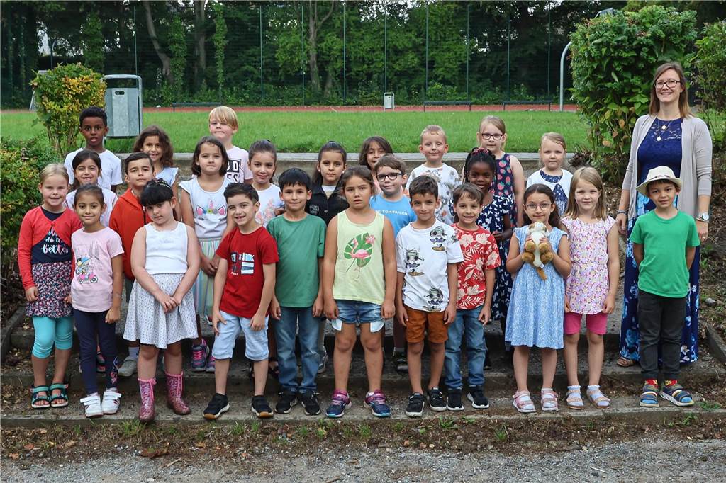 Die Klasse 1a der Comenius-Grundschule
