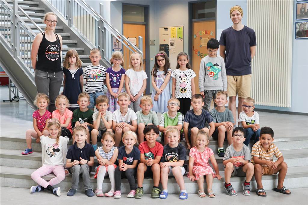 Die Klasse 1a der Eichwald-Grundschule
