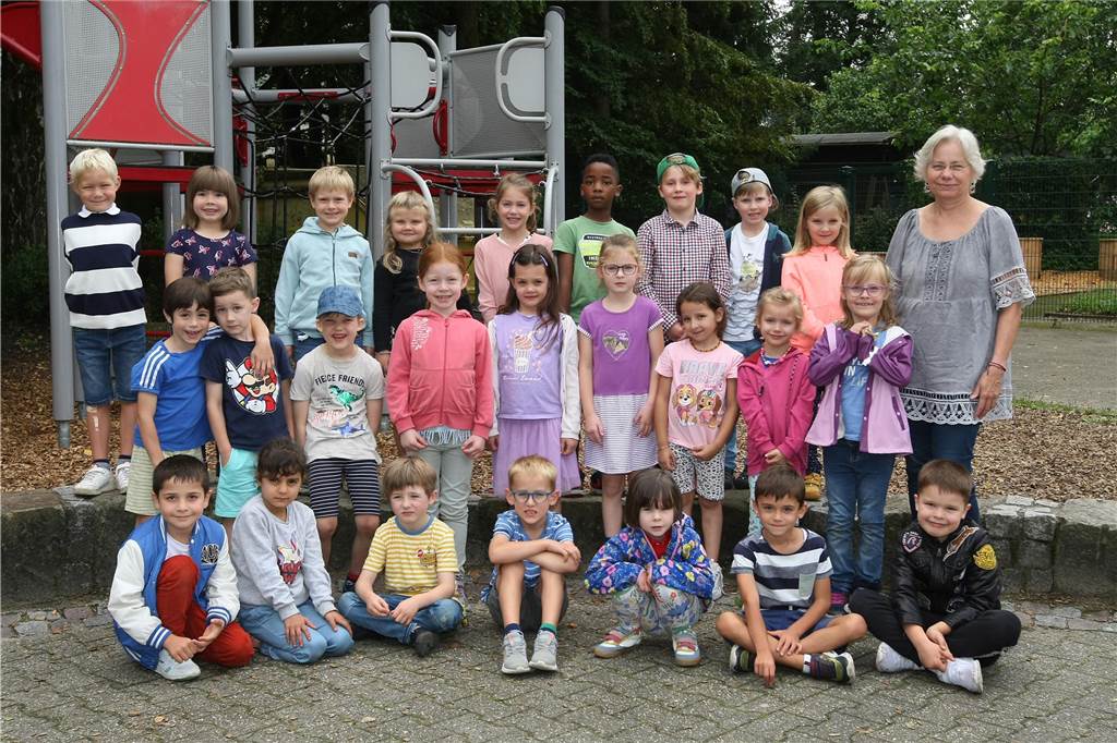 Die Klasse 1a der Eintracht-Grundschule