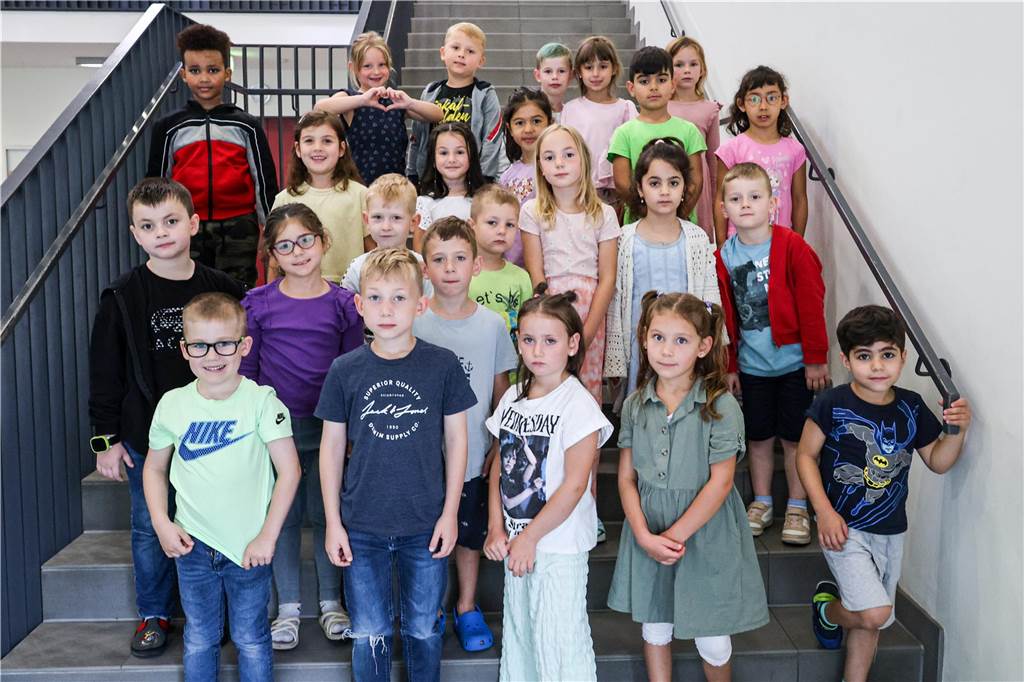 Die Klasse 1a der Elisabeth-Grundschule