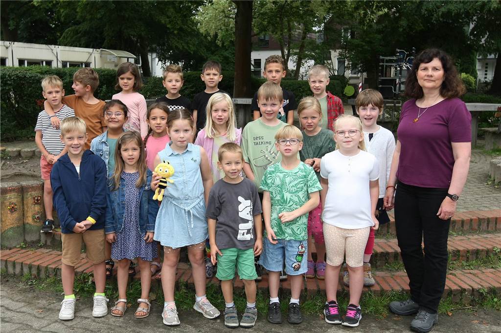 Die Klasse 1a der Krukeler-Grundschule