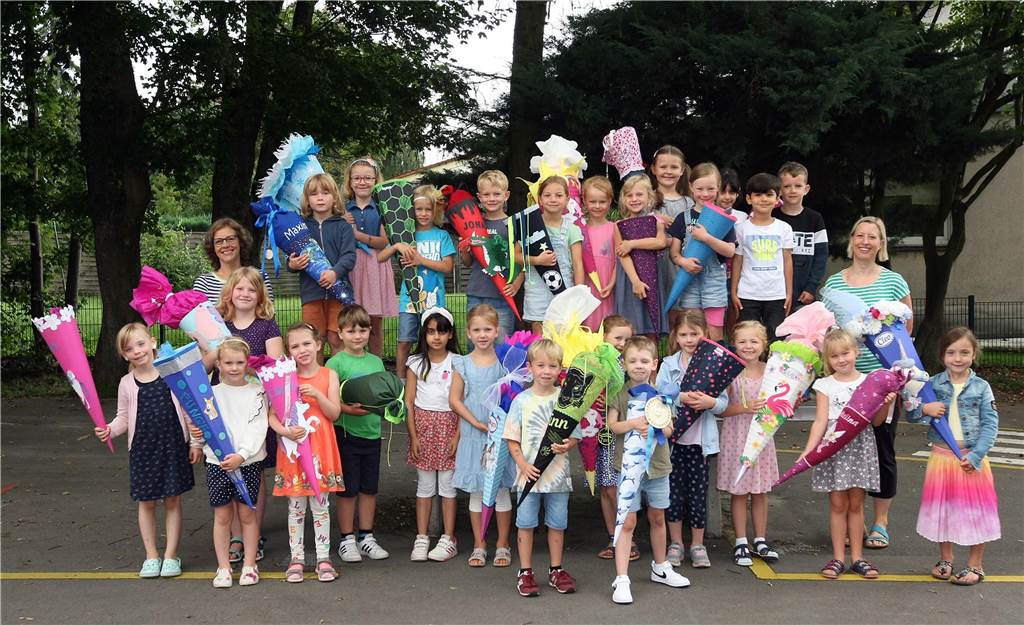 Die Klasse 1a der Lichtendorfer Grundschule