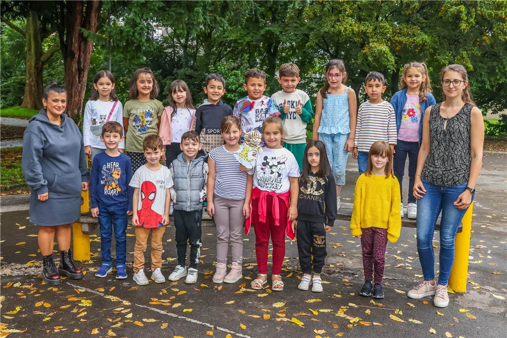 Die Klasse 1a der Mosaik-Grundschule Eving