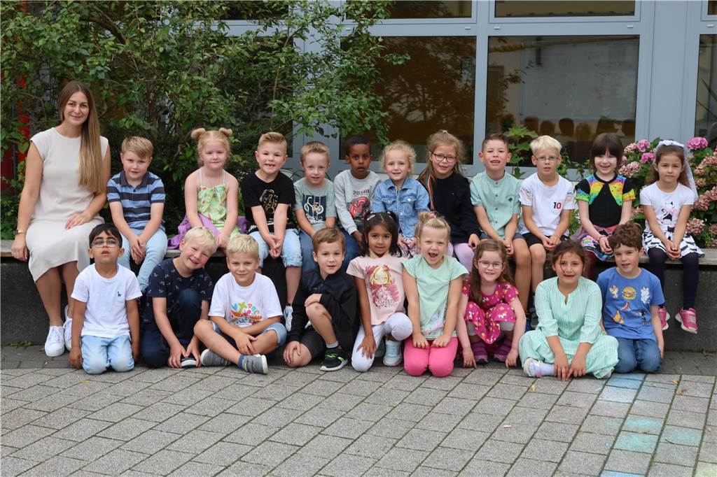 Die Klasse 1a der Roncalli-Grundschule