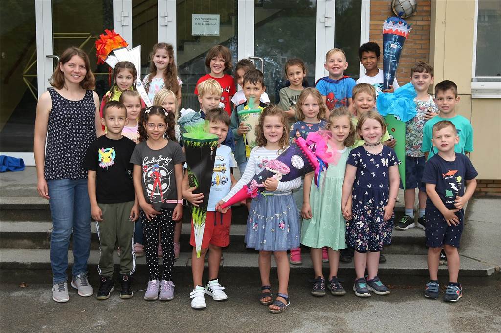 Die Klasse 1a der Schubert Grundschule