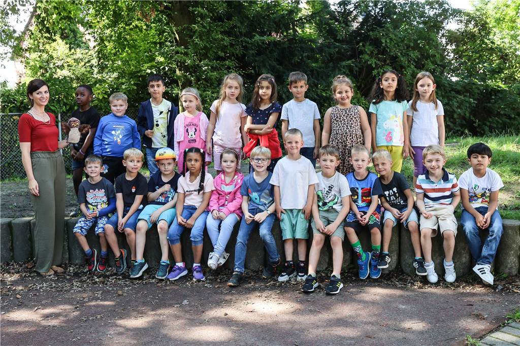 Die Klasse 1a der Siegfried Drupp Grundschule