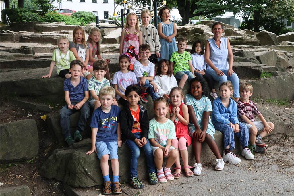 Die Klasse 1a der Weingartenschule am See