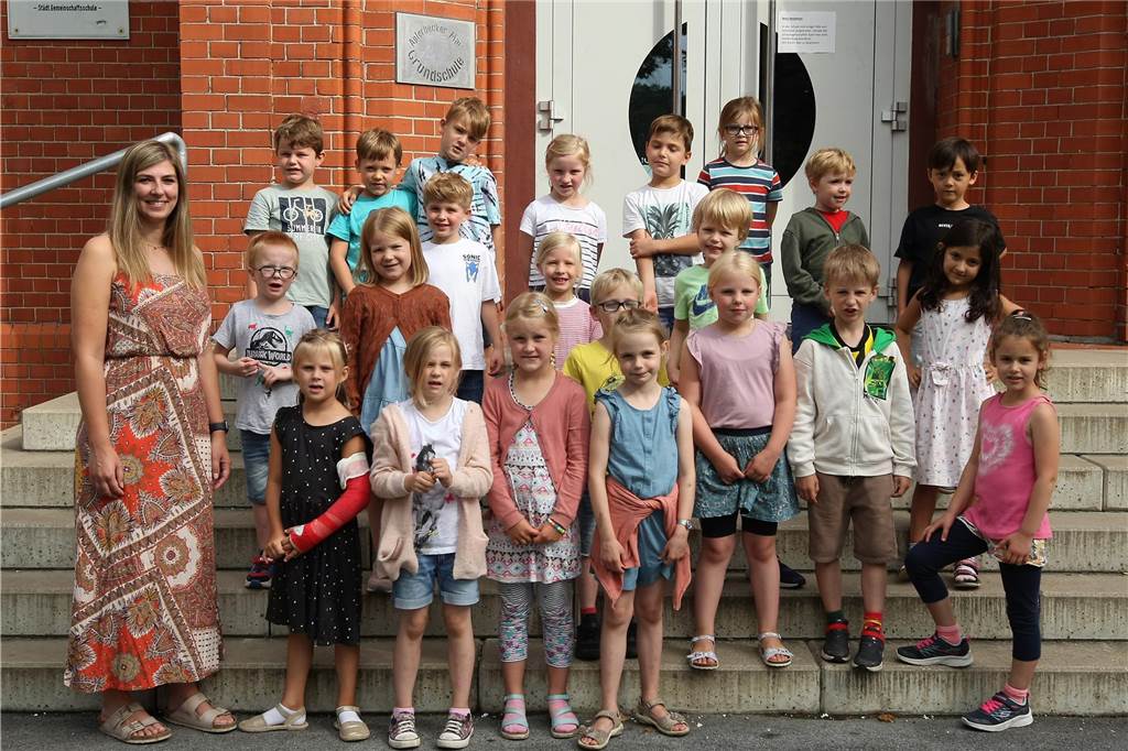 Die Klasse 1b der Aplerbecker-Mark-Grundschule