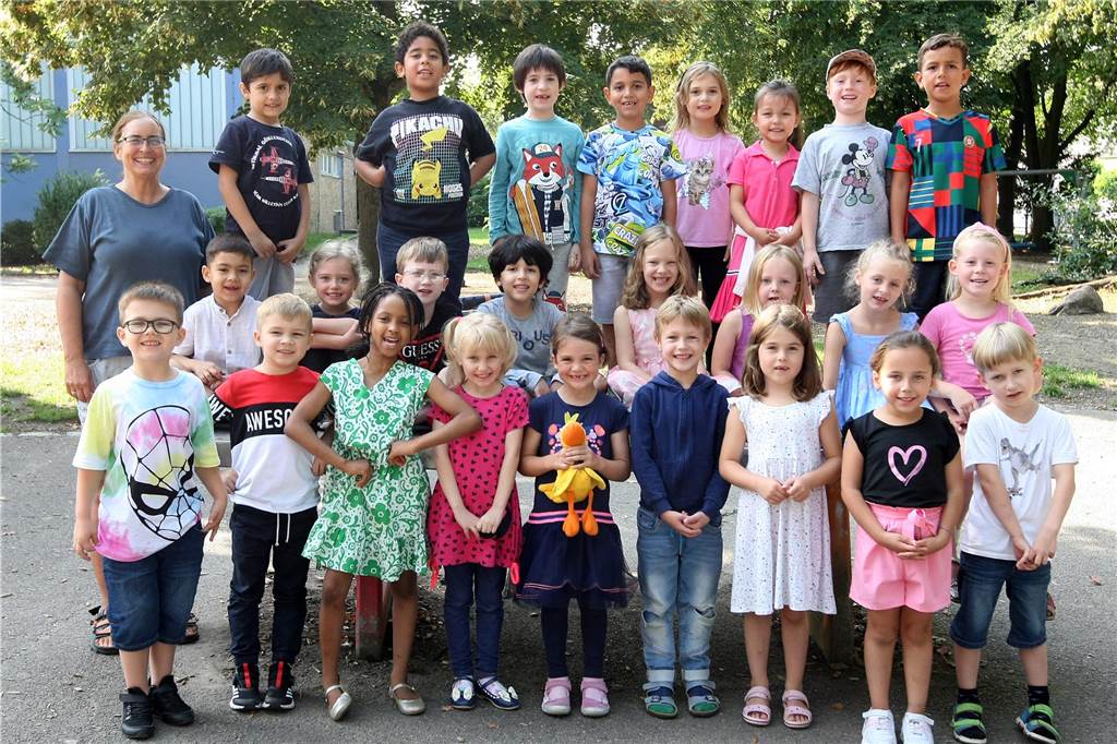 Die Klasse 1b der Benninghofer Grundschule