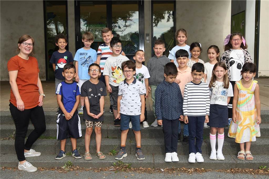 Die Klasse 1b der Brücherhof-Grundschule
