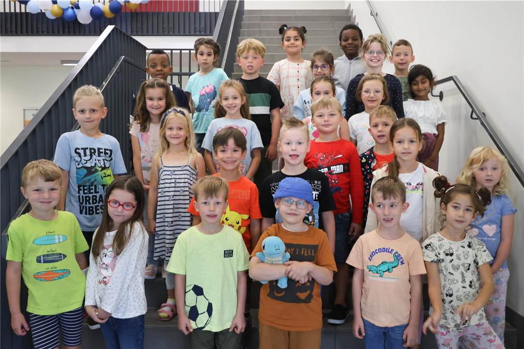 Die Klasse 1b der Elisabeth-Grundschule