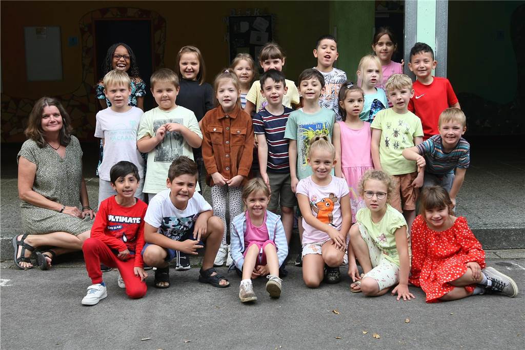 Die Klasse 1b der Emschertal-Grundschule