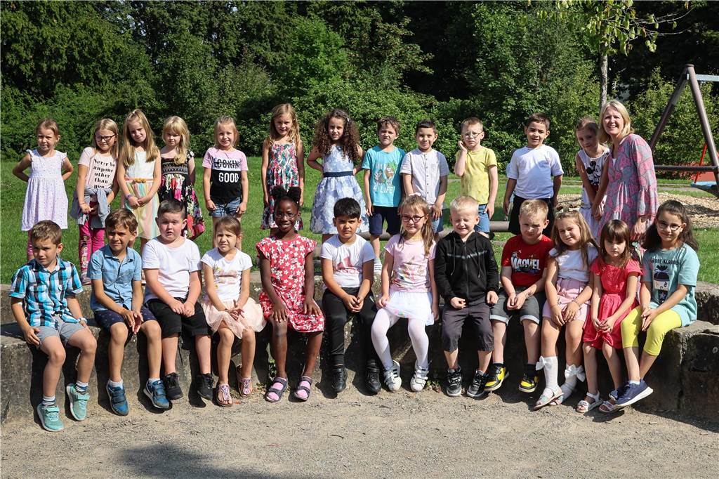 Die Klasse 1b der Friedrich-Ebert-Grundschule