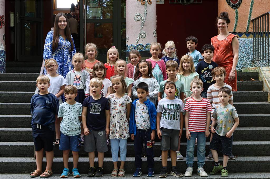 Die Klasse 1b der Gerhart-Hauptmann-Grundschule