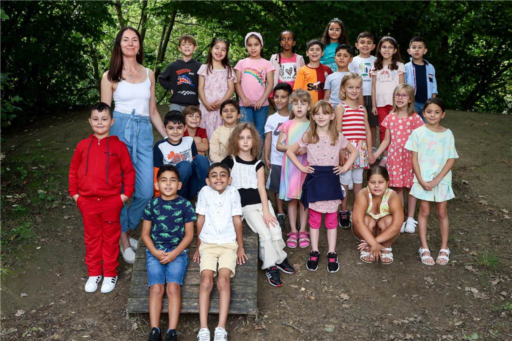 Die Klasse 1b der Kautsky-Grundschule