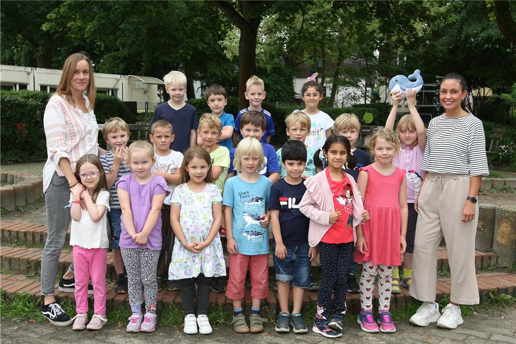 Die Klasse 1b der Krukeler-Grundschule