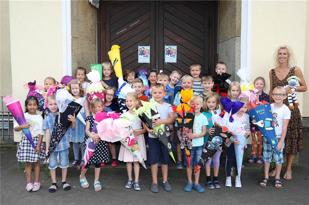 Die Klasse 1b der Lichtendorfer Grundschule