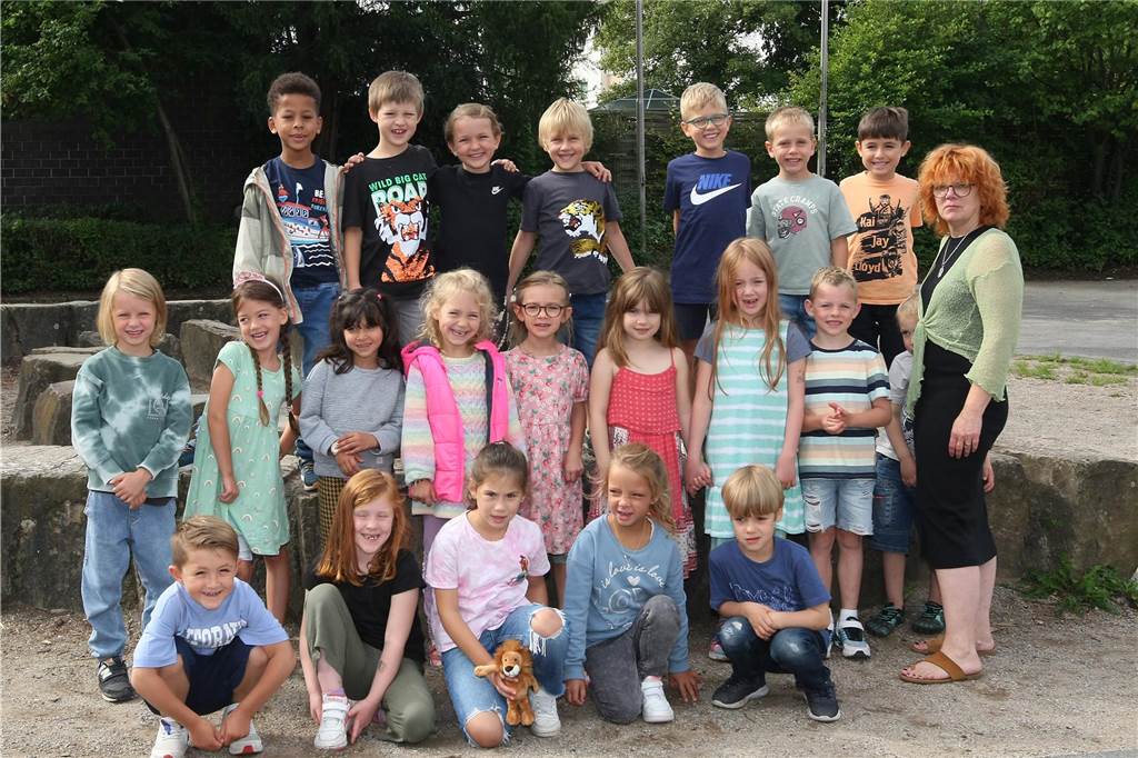 Die Klasse 1b der Lieberfeld-Grundschule