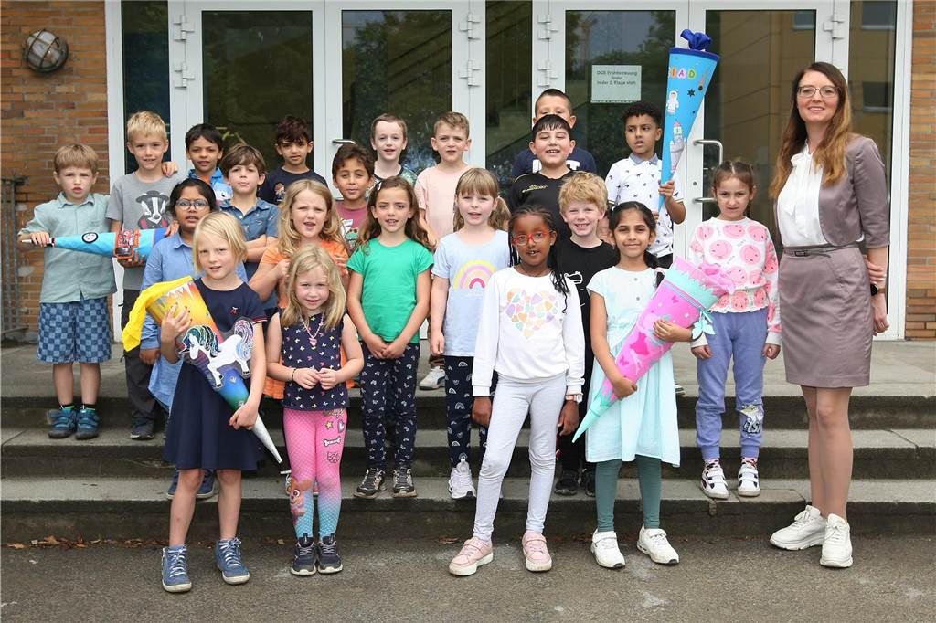 Die Klasse 1b der Schubert Grundschule