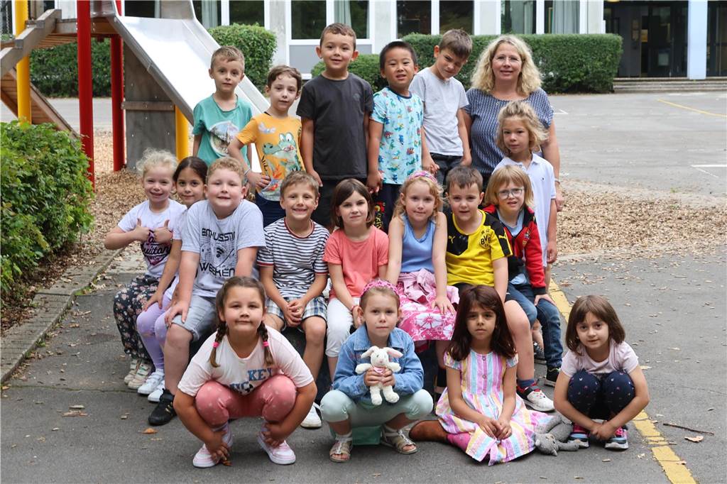 Die Klasse 1b der Steinbrink-Grundschule