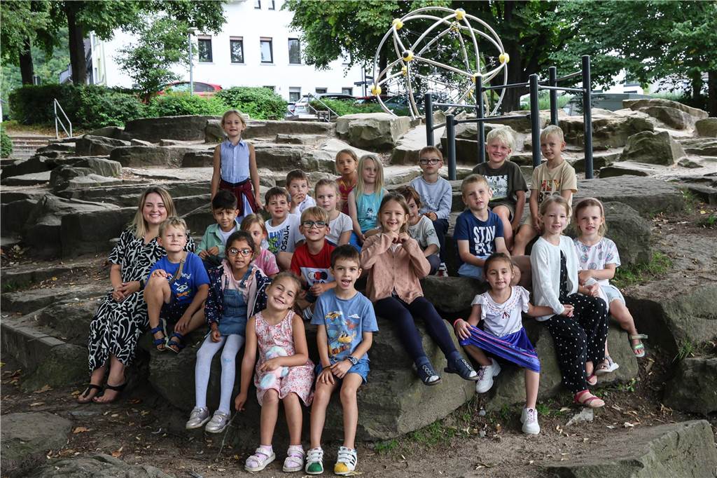 Die Klasse 1b der Weingartenschule am See