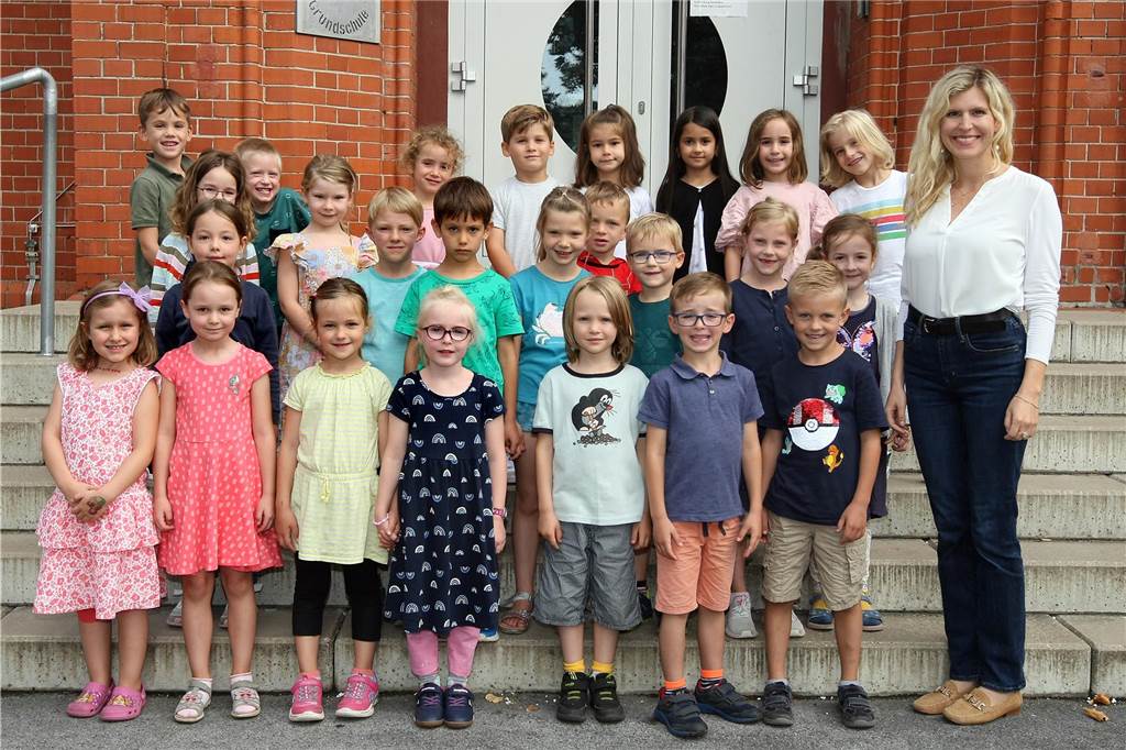 Die Klasse 1c der Aplerbecker-Mark-Grundschule