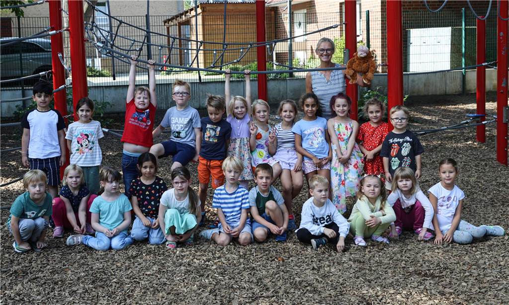 Die Klasse 1d der Erich-Kästner-Grundschule