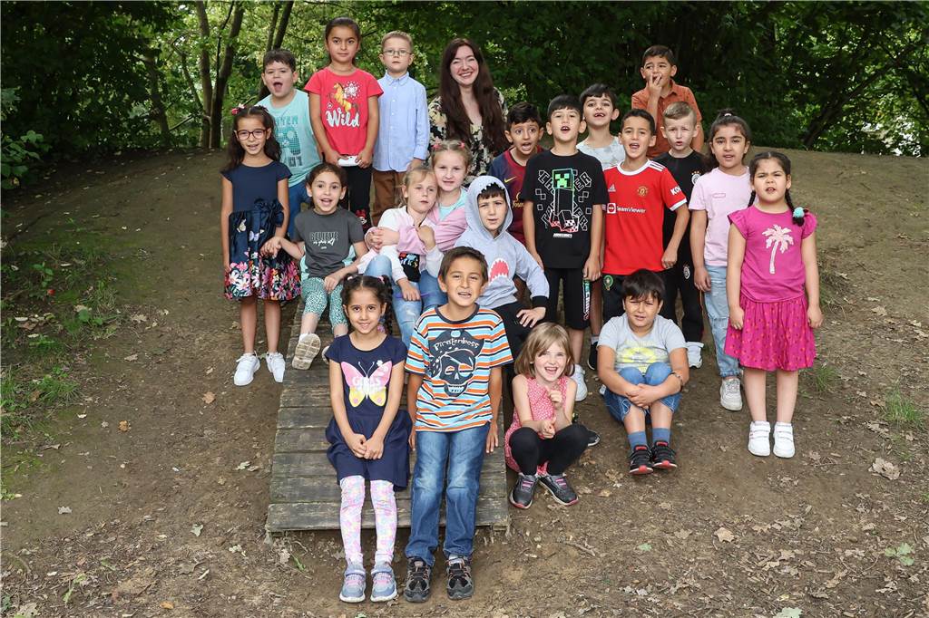 Die Klasse 1d der Kautsky-Grundschule