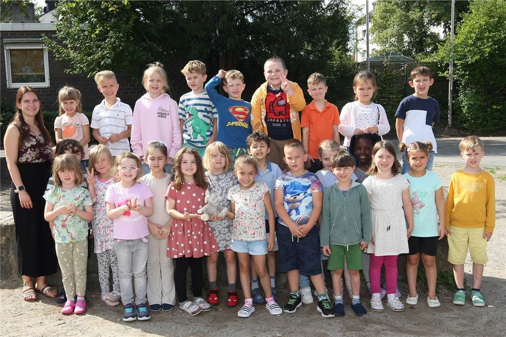 Die Klasse 1d der Lieberfeld-Grundschule
