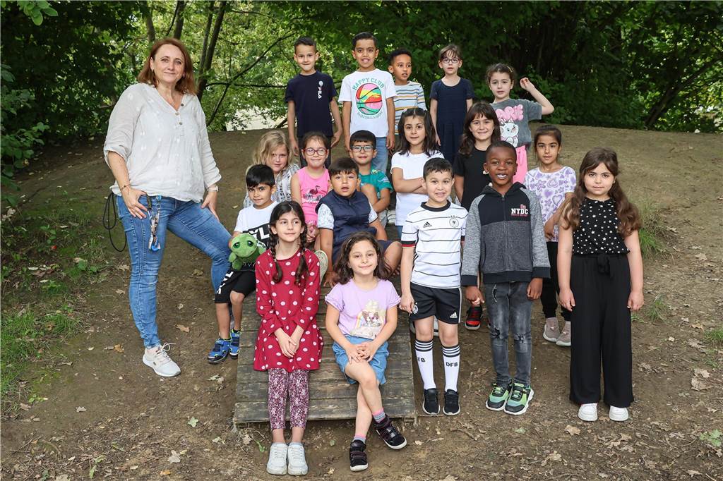Die Klasse 1e der Kautsky-Grundschule