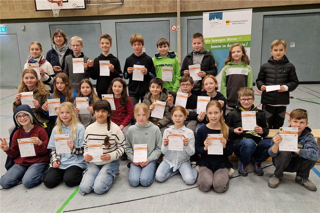 Die Klasse 5c des Anne-Frank-Gymnasiums.