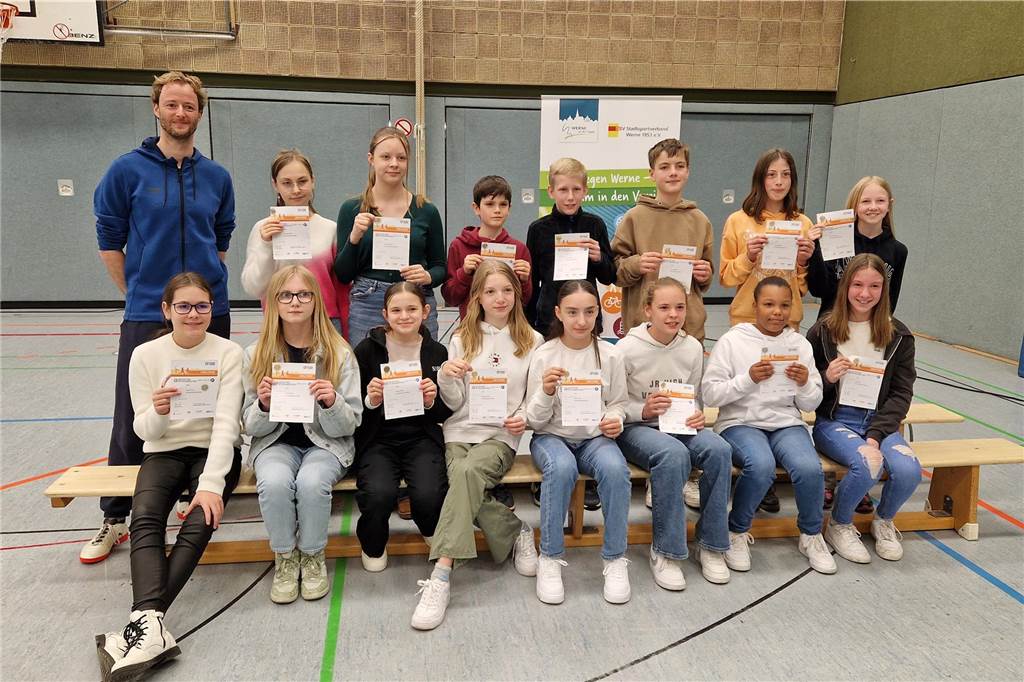 Die Klasse 7c des Anne-Frank-Gymnasiums.
