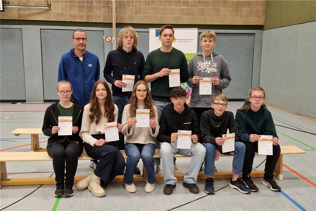 Die Klasse 9a des Anne-Frank-Gymnasiums.