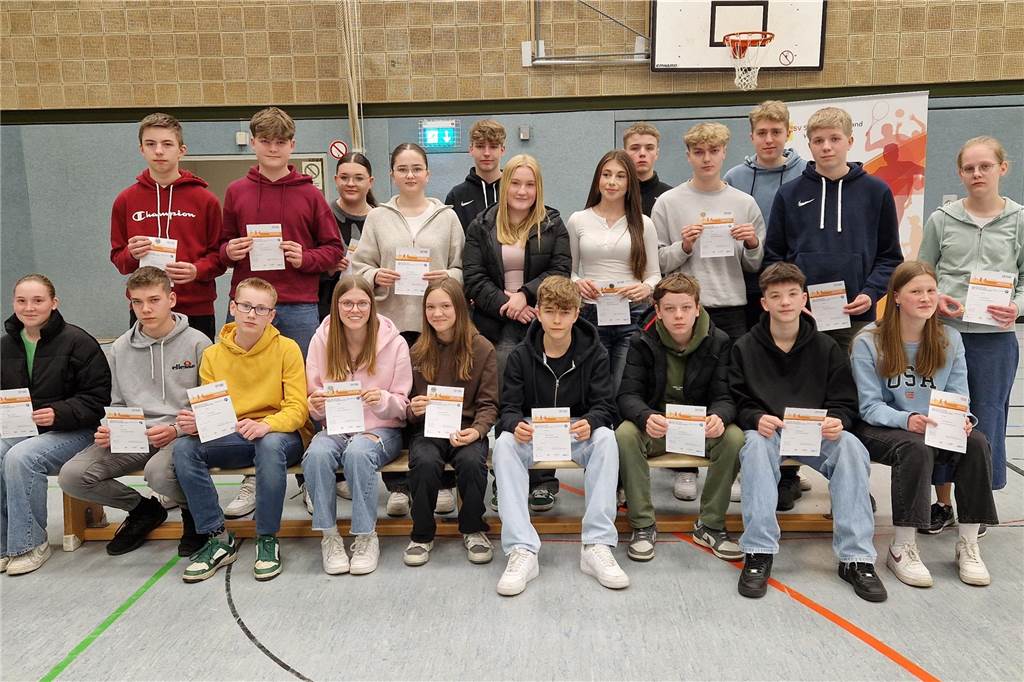 Die Klasse 9c des Anne-Frank-Gymnasiums.