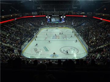 Die Kölner Haie gewinnen in Berlin und sind damit Tabellenführer. Foto: Maurizio Gambarini