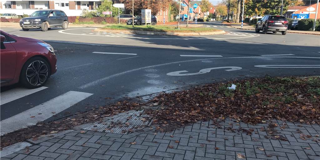Nach Beschwerden von Radfahrern und ADFC: „Ich bin froh, dass die Kölner Teller weg sind“ Die Kölner Teller am Kreisverkehr an der Cappenberger Straße wurden entfernt.