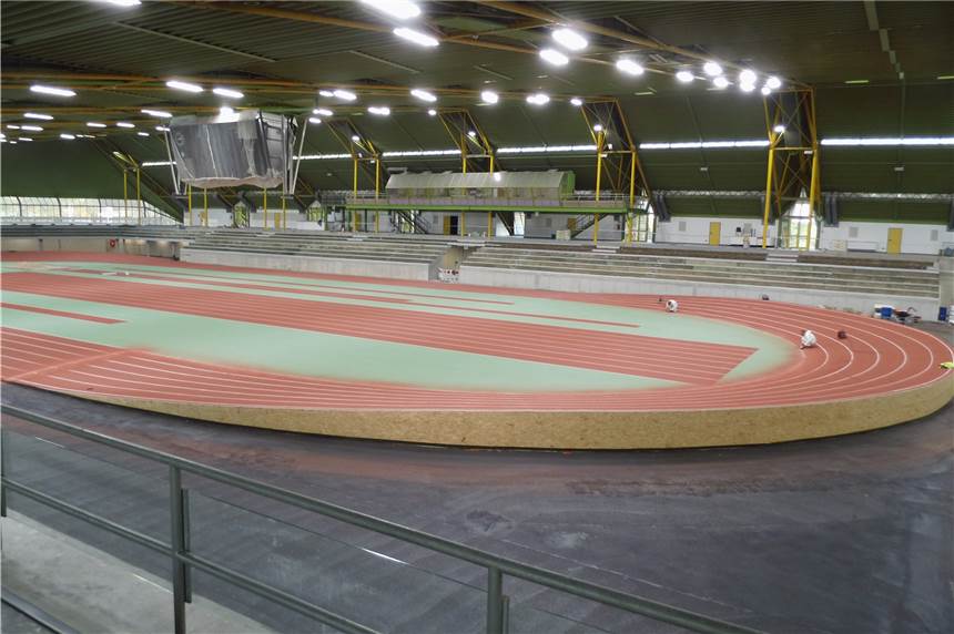 LGO-Trainingsbeginn in der Körnig-Halle verschoben - so läuft der Umbau der Körnig-Halle Die Körnig-Halle präsentiert sich in neuem Look.