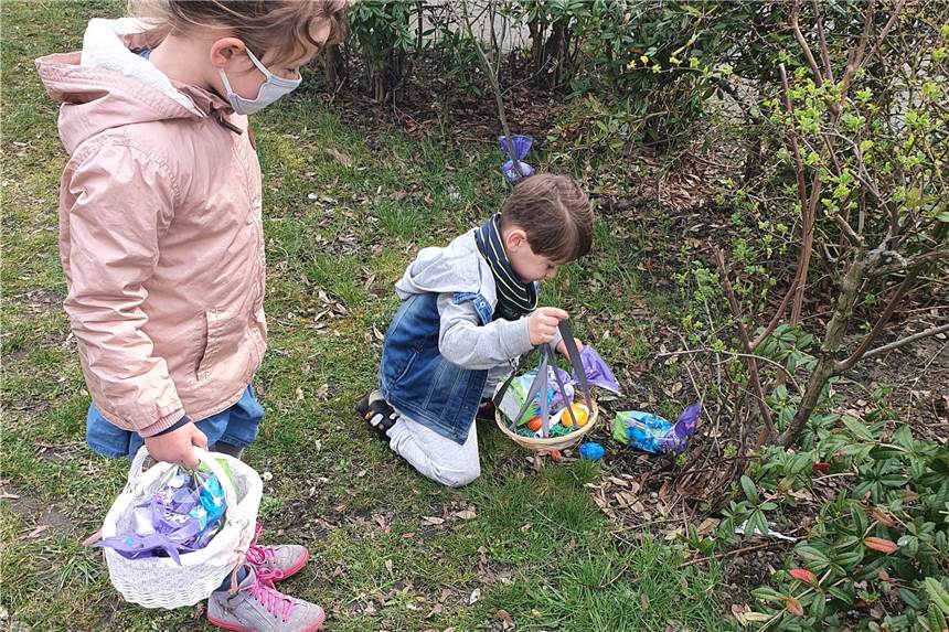 Oster-Drive-In: Korbjäger trotzten Corona mit Eier-Suche Die Korfballer des KC Grün-Weiß haben ein Eiersuchen für Kinder organisiert.