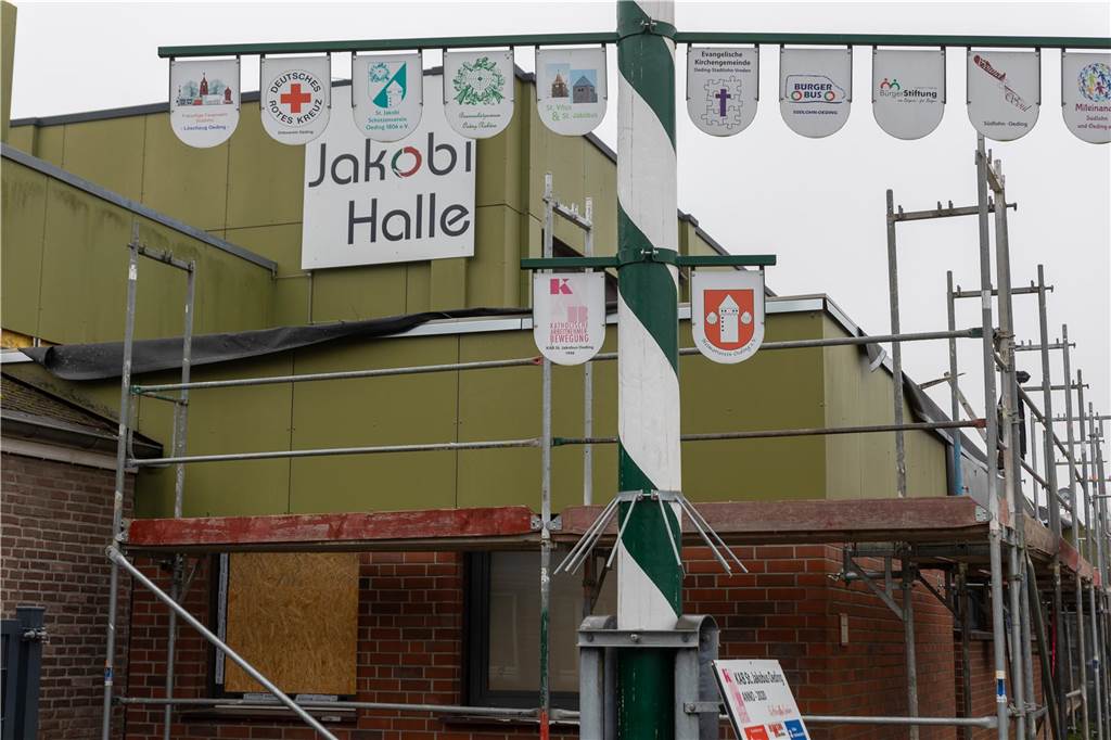 Jakobi-Halle in Oeding: Sanierung dauert länger als geplant Jakobi-Halle