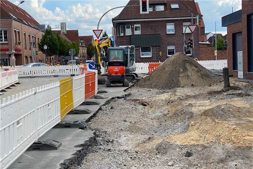 Die Kreuzung Zur Geest/Bilholtstraße wird ab Montag, 17. August, voll gesperrt.