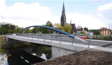Die Lippe-Brücke an der Graf-Adolf-Straße soll am Dienstag, 3. Mai, offiziell eröffnet werden.